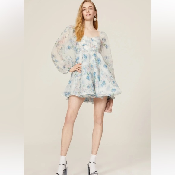 Selkie Free People Princess Puffy Puff Sleeve Cute Mini Dress La